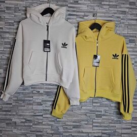 Фотография Кофта спортивная женская тёплая N1402 yellow р.44 "Newe" недорого оптом от прямого поставщика