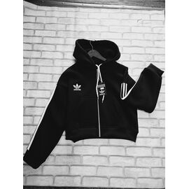 Фотография Кофта спортивная женская тёплая N1402-10 black р.44 "Newe" недорого оптом от прямого поставщика