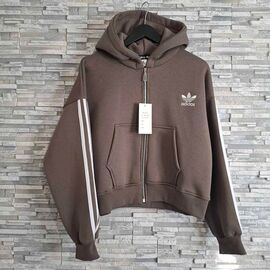 Фотография Кофта спортивная женская тёплая N1402-5555 brown р.44-46 "Newe" недорого оптом от прямого поставщика