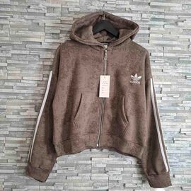 Фотография Кофта спортивная женская тёплая N1402-5555-1 brown р.44-46 "Newe" недорого оптом от прямого поставщика