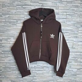 Фотография Кофта спортивная женская тёплая N1402-5555-2 brown р.44-46 "Newe" недорого оптом от прямого поставщика