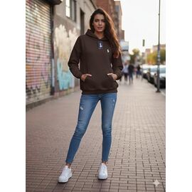 Фотография Худи женское N31 brown р.44-46 "Newe" недорого оптом от прямого поставщика