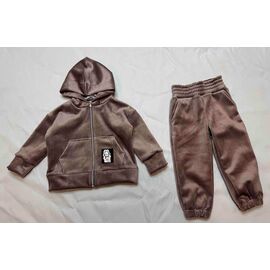 Фотография Костюм детский спортивный на девочку B1604-2 brown р.92-122 "Bright Harmony" недорого оптом от прямого поставщика