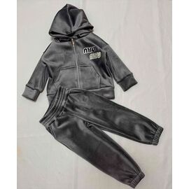 Костюм дитячий спортивний на дівчинку B1604 d.grey р.92-122 "Bright Harmony" недорого оптом від прямого постачальника