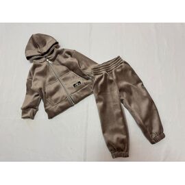 Костюм дитячий спортивний на дівчинку B1604-1 brown р.92-122 "Bright Harmony" недорого оптом від прямого постачальника