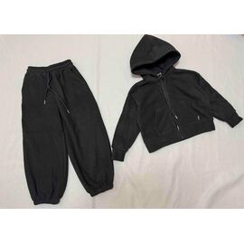 Фотография Костюм детский спортивный тёплый на девочку B1885 black р.134-165 "Bright Harmony" недорого оптом от прямого поставщика