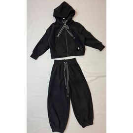 Фотография Костюм детский спортивный тёплый на девочку B1885-0 black р.134-164 "Bright Harmony" недорого оптом от прямого поставщика