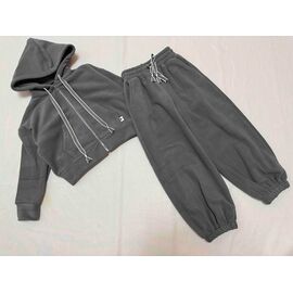 Костюм дитячий спортивний теплий на дівчинку B1885 grey р.134-164 "Bright Harmony" недорого оптом від прямого постачальника