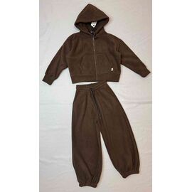 Костюм дитячий спортивний теплий на дівчинку B1885-2 brown р.134-164 "Bright Harmony" недорого оптом від прямого постачальника