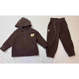 Костюм дитячий спортивний теплий на дівчинку B3604-0 brown р.98-122 "Bright Harmony" недорого оптом від прямого постачальника