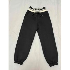 Фотография Штаны детские спортивные зимние на девочку B889 black-beige р.122-152 "Bright Harmony" недорого оптом от прямого поставщика