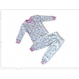 Фотография Пижама детская тёплая на девочку 14450  grey р.1-4 "MALIBU" недорого оптом от прямого поставщика