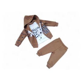 Костюм дитячий спортивний теплий на хлопчика 2244 brown р.0.9-2 "MALIBU" недорого оптом від прямого постачальника