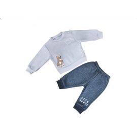 Фотография Костюм детский спортивный тёплый на мальчика 3425 grey р.0.9-2 "MALIBU" недорого оптом от прямого поставщика