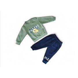 Фотография Костюм детский спортивный тёплый на мальчика 3426 green р.0.9-2 "MALIBU" недорого оптом от прямого поставщика