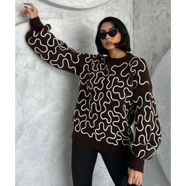 Светр жіночий LR834 brown р.one size "Lora" недорого оптом від прямого постачальника