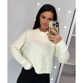 Светр жіночий LR837 white р.one size "Lora" недорого оптом від прямого постачальника