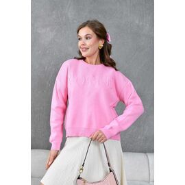 Светр жіночий LR849 pink р.one size "Lora" недорого оптом від прямого постачальника