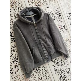 Фотография Кофта спортивная женская тёплая LR861 grey р.42-46 "Lora" недорого оптом от прямого поставщика