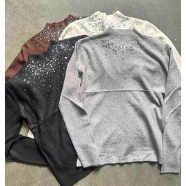 Светр жіночий LR885 brown р.44-48 "Lora" недорого оптом від прямого постачальника