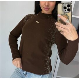 Светр жіночий LR891 brown р.44-48 "Lora" недорого оптом від прямого постачальника