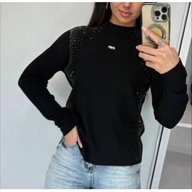 Светр жіночий LR892 black р.44-48 "Lora" недорого оптом від прямого постачальника