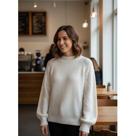 Светр жіночий LR921 white р.42-46 "Lora" недорого оптом від прямого постачальника
