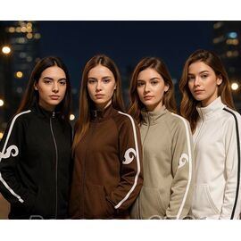 Фотография Кофта спортивная женская LR926 beige р.44-50 "Lora" недорого оптом от прямого поставщика