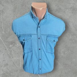 Фотография Рубашка мужская 6892 l.blue р.S-2XL "ROLADA" недорого оптом от прямого поставщика