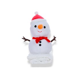 Дитячий плед унісекс 79-9, Сніговик 50х20, плед 160х120 р.120*160 "Obuv OK2" недорого оптом від прямого постачальника