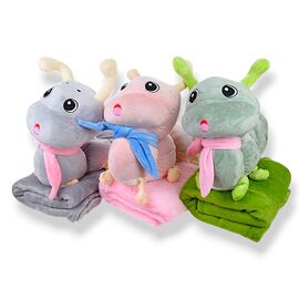 Дитячий плед унісекс 7227 mix, Гусениця 70х30, плед 160х120 р.120*160 "Obuv OK2" недорого оптом від прямого постачальника