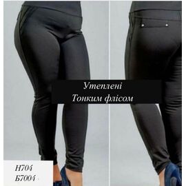 Фотография Лосины женские тёплые 704 black р.42-48 "VICTORY" недорого оптом от прямого поставщика