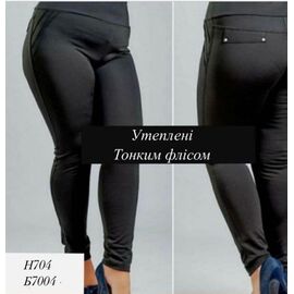 Фотография Лосины женские тёплые 7004 black р.50-56 "VICTORY" недорого оптом от прямого поставщика