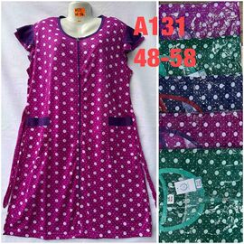 Фотография Халат женский A131 mix р.48-58 "SHELLY" недорого оптом от прямого поставщика