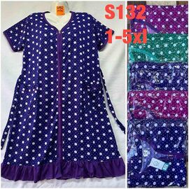 Фотография Халат женский S132 mix р.48-58 "SHELLY" недорого оптом от прямого поставщика