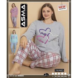 Фотография Пижама тёплая женская 16460 mix р.L-4XL "SHELLY" недорого оптом от прямого поставщика