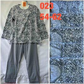 Фотография Пижама тёплая женская 023 mix р.54-62 "SHELLY" недорого оптом от прямого поставщика