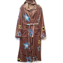 Фотография Халат женский тёплый H153 brown р.56-60 "SHELLY" недорого оптом от прямого поставщика