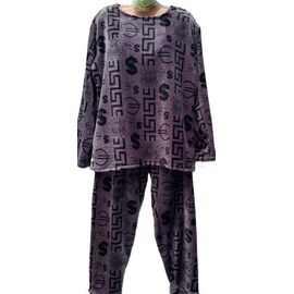 Фотография Пижама тёплая женская H157 violet р.48-58 "SHELLY" недорого оптом от прямого поставщика