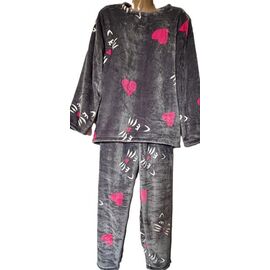 Фотография Пижама тёплая женская H160 grey р.48-58 "SHELLY" недорого оптом от прямого поставщика