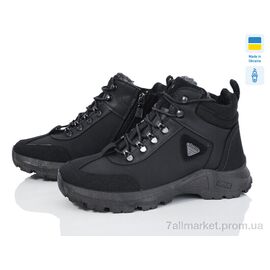 Фотография Ботинки мужские стильные зима Даго М28-01 чорний (6 пар р.41-45) "Progress" недорого оптом от прямого поставщика