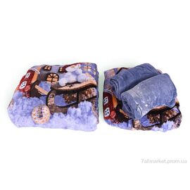 Фотография Постельное белье  18102 (12149) violet 200x230 см Постільна білизна плюш (1 шт. р.сетка One size) "Obuvok" недорого оптом от прямого поставщика