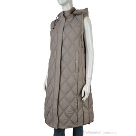 Жилетка жіноча Весна/осінь 615 (12125) beige (5 шт. р.сіткаXL-5XL) "Obuvok" недорого оптом від прямого постачальника