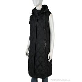 Жилетка жіноча Весна/осінь 615 (12125) black (5 шт. р.сіткаXL-5XL) "Obuvok" недорого оптом від прямого постачальника