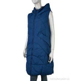 Жилетка жіноча Весна/осінь 2301 (12123) blue (5 шт. р.сіткаM-2XL) "Obuvok" недорого оптом від прямого постачальника