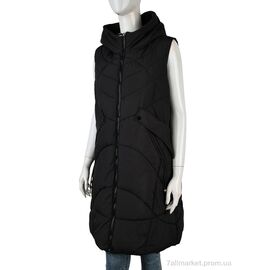 Жилетка жіноча Весна/осінь 2301 (12123) black (5 шт. р.сіткаM-2XL) "Obuvok" недорого оптом від прямого постачальника