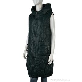 Жилетка жіноча Весна/осінь 965 (12116) green (5 шт. р.сіткаXL-5XL) "Obuvok" недорого оптом від прямого постачальника