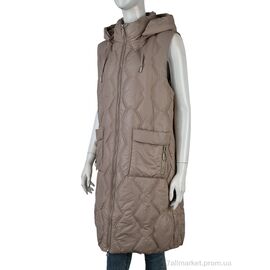 Жилетка жіноча Весна/осінь 965 (12116) beige (5 шт. р.сіткаXL-5XL) "Obuvok" недорого оптом від прямого постачальника