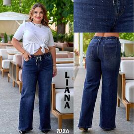 Фотография Джинсы женские 1026 blue р.32-42 "Liana Denim" недорого оптом от прямого поставщика