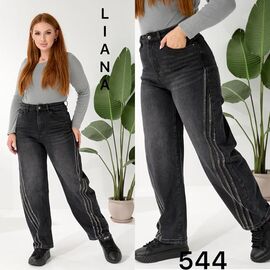 Фотография Джинсы женские 544 d.grey р.28-33 "Liana Denim" недорого оптом от прямого поставщика